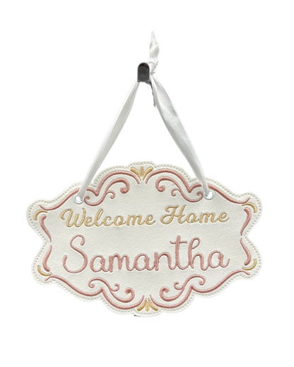 Welcome Home/Coming Soon Rose & Gold Banner