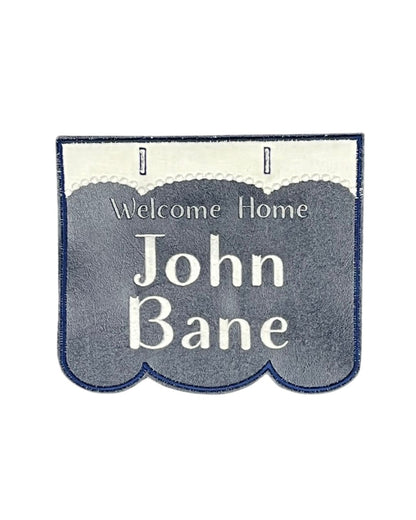 Welcome Home Blue and White
