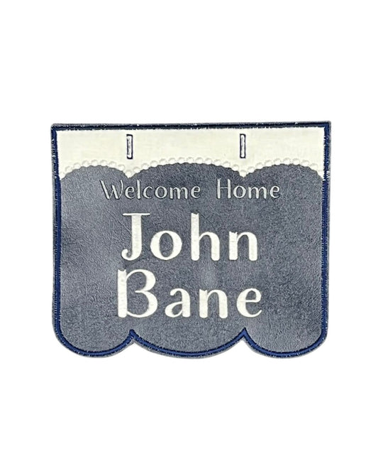 Welcome Home Blue and White
