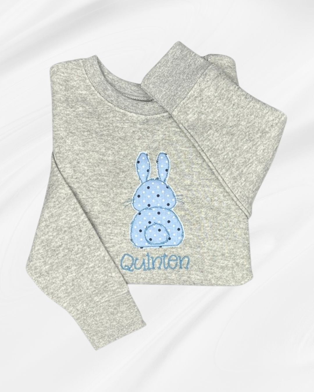 Bunny Sweatshirt With Name - Youth