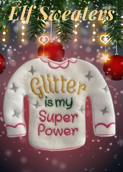 Elf Shirt/Dress- Glitter Power