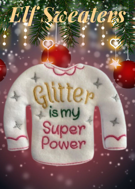 Elf Shirt/Dress- Glitter Power