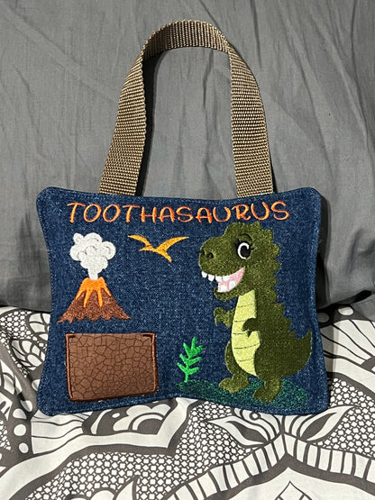 Boy or Girl - T Rex Dinosaur Tooth Pillow 1