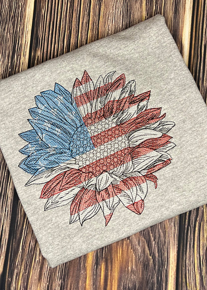 Patriotic Sunflower