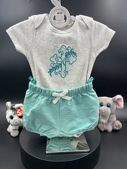 Swirly Cross Baby 3pc Set - 6 month