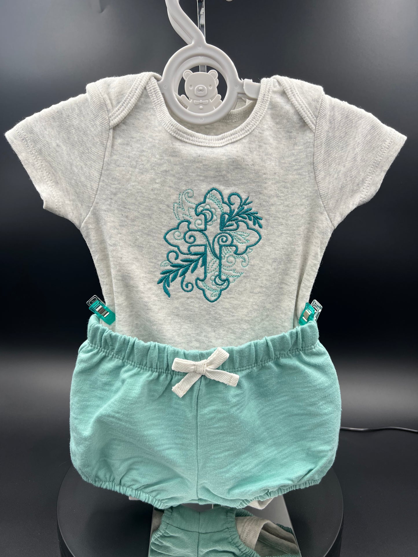 Swirly Cross Baby 3pc Set - 6 month