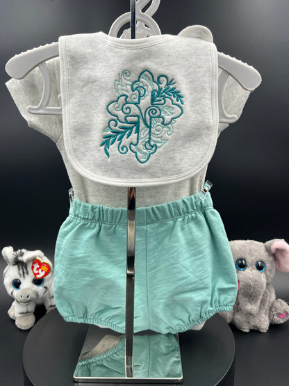 Swirly Cross Baby 3pc Set - 6 month