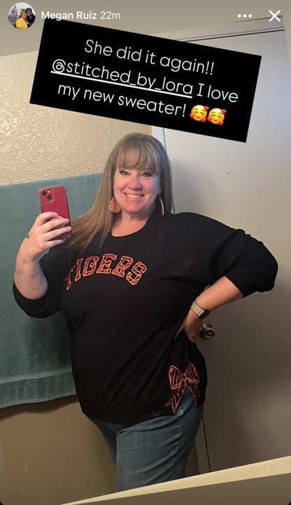 Tiger Spirit Shirt with Side Bow