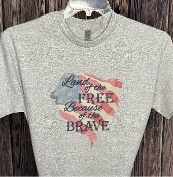 Land of the Free Patriotic T-Shirt