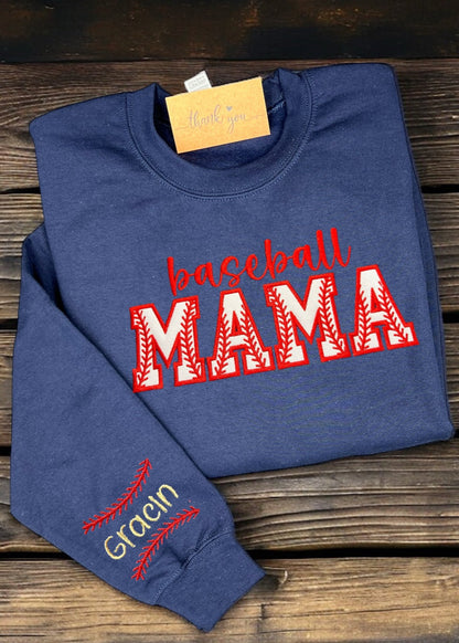 Baseball MAMA w Sleeve