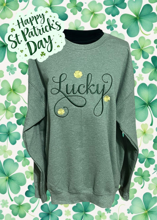 Lucky Embroidered Sweatshirt