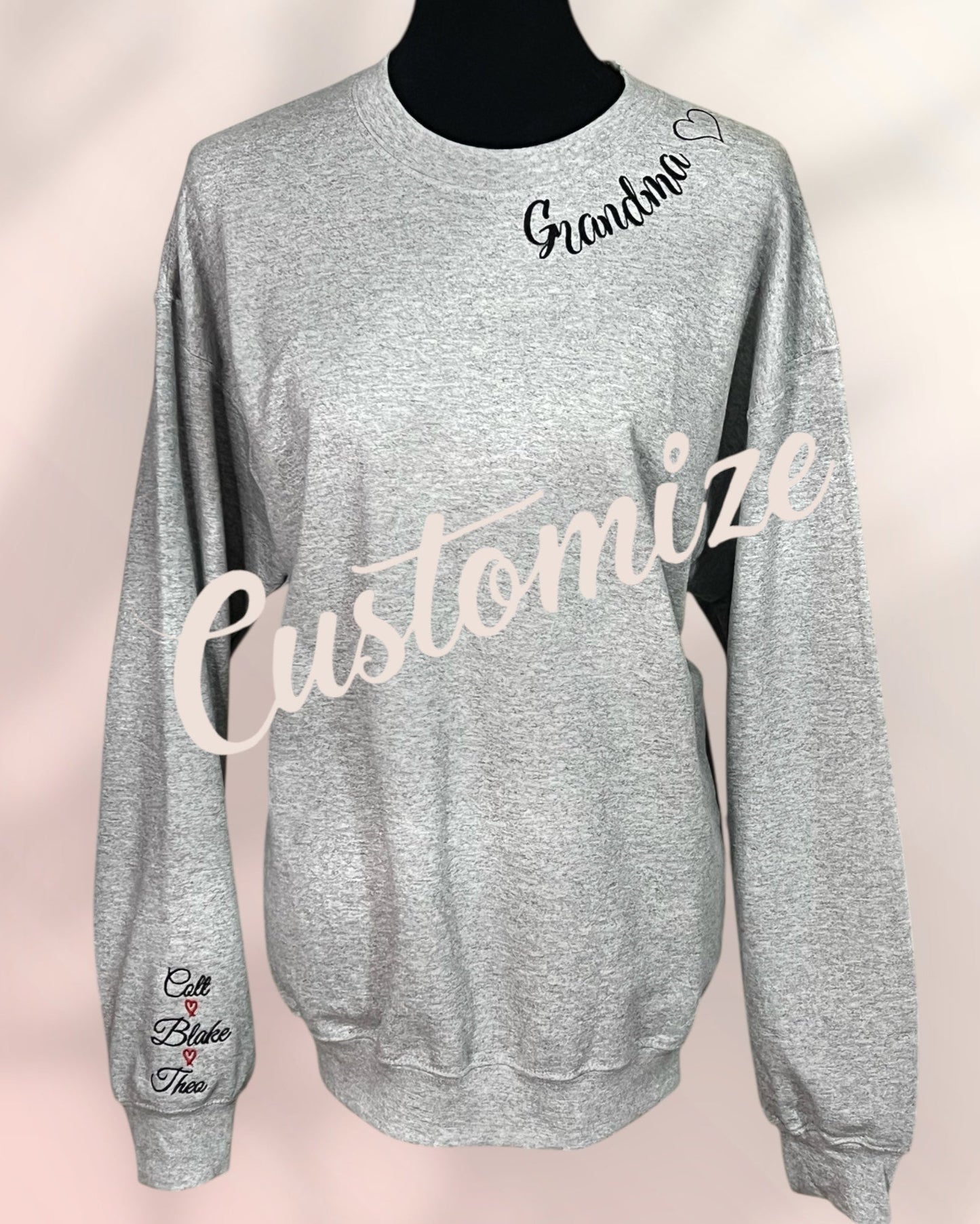 CUSTOM <3 Collar Sweatshrit