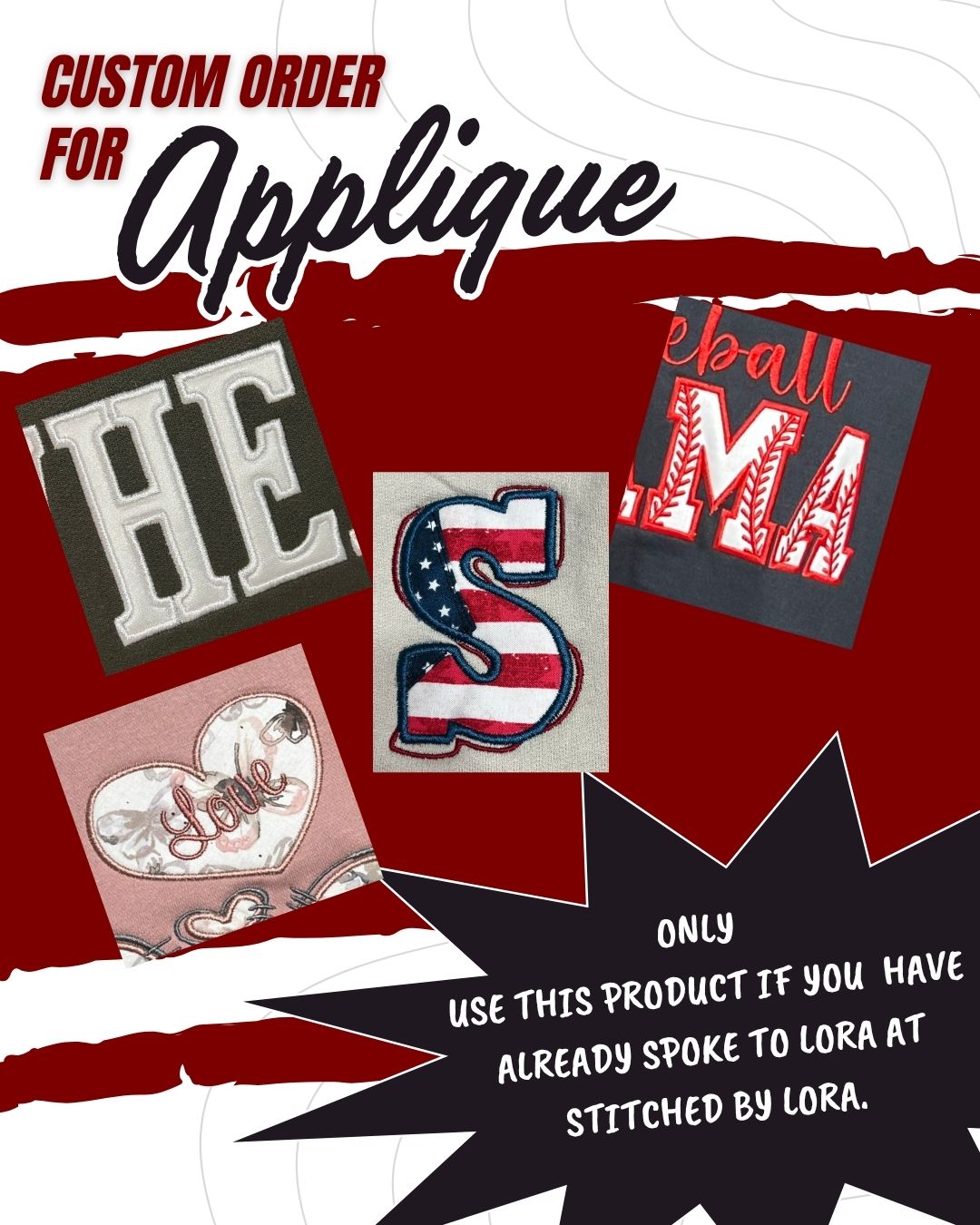 Applique Custom Order